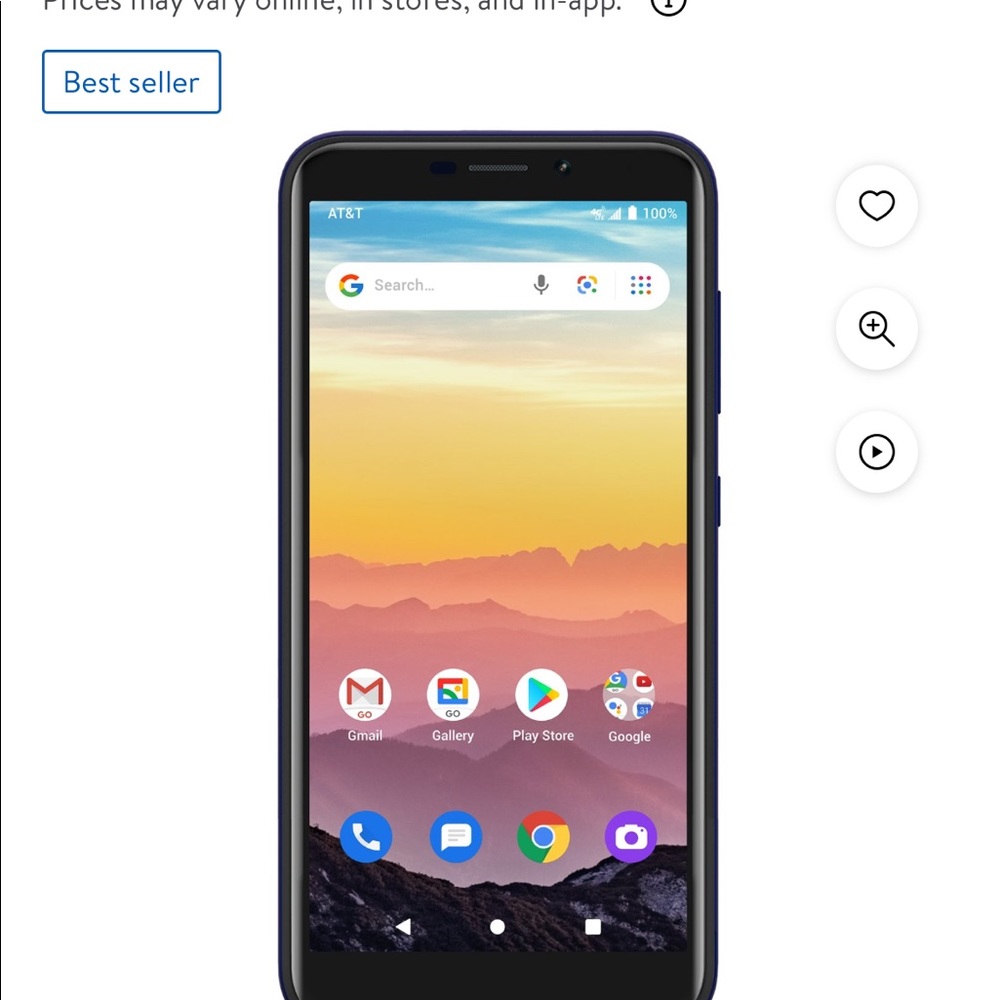 Calypso brand phone. 16GB blue in color.